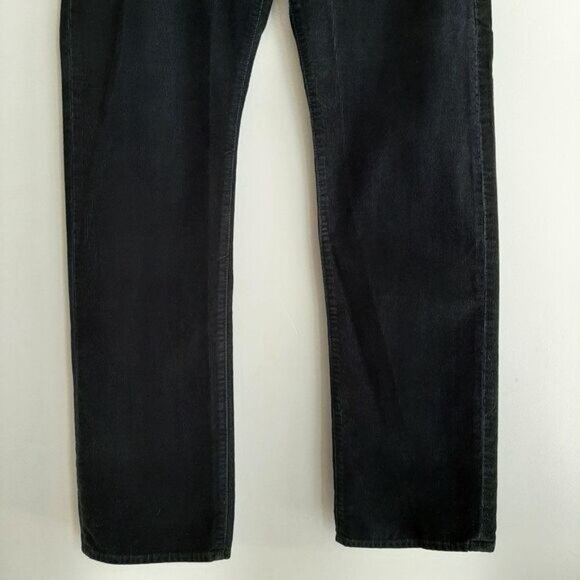 J.CREW 100% Cotton Slim Straight Leg Corduroy Pants Black Men's Sz 32 - Picture 3 of 11